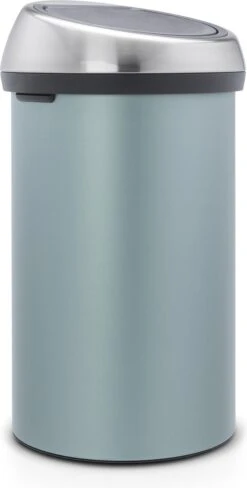 Brabantia Touch Bin Prullenbak - 60 L - Metallic Mint / Matt Steel Fingerprint Proof Deksel -Huishoudelijke Winkel 608x1200