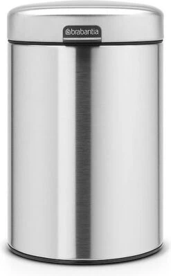 Brabantia NewIcon Wandprullenbak - 3 L - Matt Black -Huishoudelijke Winkel 743x1200