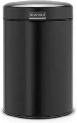 Brabantia NewIcon Wandprullenbak - 3 L - Matt Black -Huishoudelijke Winkel 748x1200