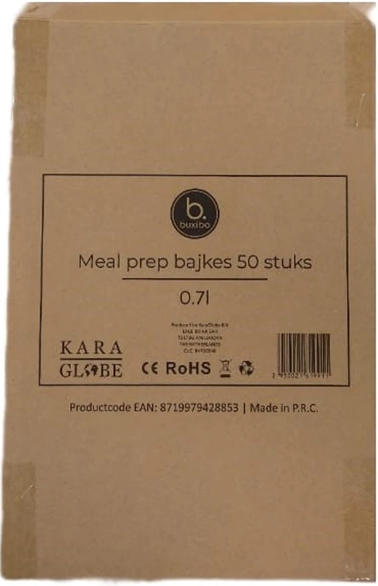 Buxibo - 50 Meal Prep Bakjes - Salade/Lunch Box - Diepvriesbakjes - Vershoudbakjes - Plastic Bakjes Met Deksel - Vershouddoos - Magnetron Vaatwasser Bestendig - 24 Oz/0.7 Liter Inhoud - Herbruikbaar - Kunststof - BPA Vrij - Zwart 5 Buxibo - 50 Meal Prep Bakjes - Salade/Lunch Box - Diepvriesbakjes - Vershoudbakjes - Plastic Bakjes Met Deksel - Vershouddoos - Magnetron Vaatwasser Bestendig - 24 Oz/0.7 Liter Inhoud - Herbruikbaar - Kunststof - BPA Vrij - Zwart - Afbeelding 4