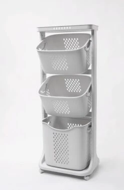 Sens Design Wassorteerder – Wasmand Met 3 Vakken - Op Wieltjes -Huishoudelijke Winkel 784x1200