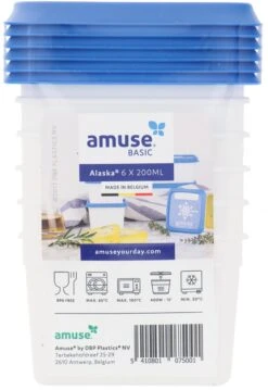 Amuse® | Klein Diepvriesdoosje Alaska 200ml | 12 Stuks | Bewaardoos | Klein Vershouddoosje -Huishoudelijke Winkel 826x1200