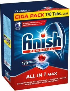 Finish All In 1 Max Regular - Vaatwastabletten - 170 Stuks - Voordeelpak -Huishoudelijke Winkel 931x1200