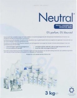 Neutral 0% Wit Parfumvrij Waspoeder - 45 Wasbeurten - Wasmiddel -Huishoudelijke Winkel 943x1200