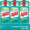 Ajax® Ajax Allesreiniger Eucalyptus 6 X 1.25L - Voordeelverpakking -Huishoudelijke Winkel 952x1200