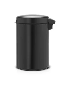 Brabantia NewIcon Wandprullenbak - 3 L - Matt Black -Huishoudelijke Winkel 990x1200